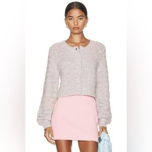 LoveShackFancy Tien Cardigan in Sunset Dream Size S